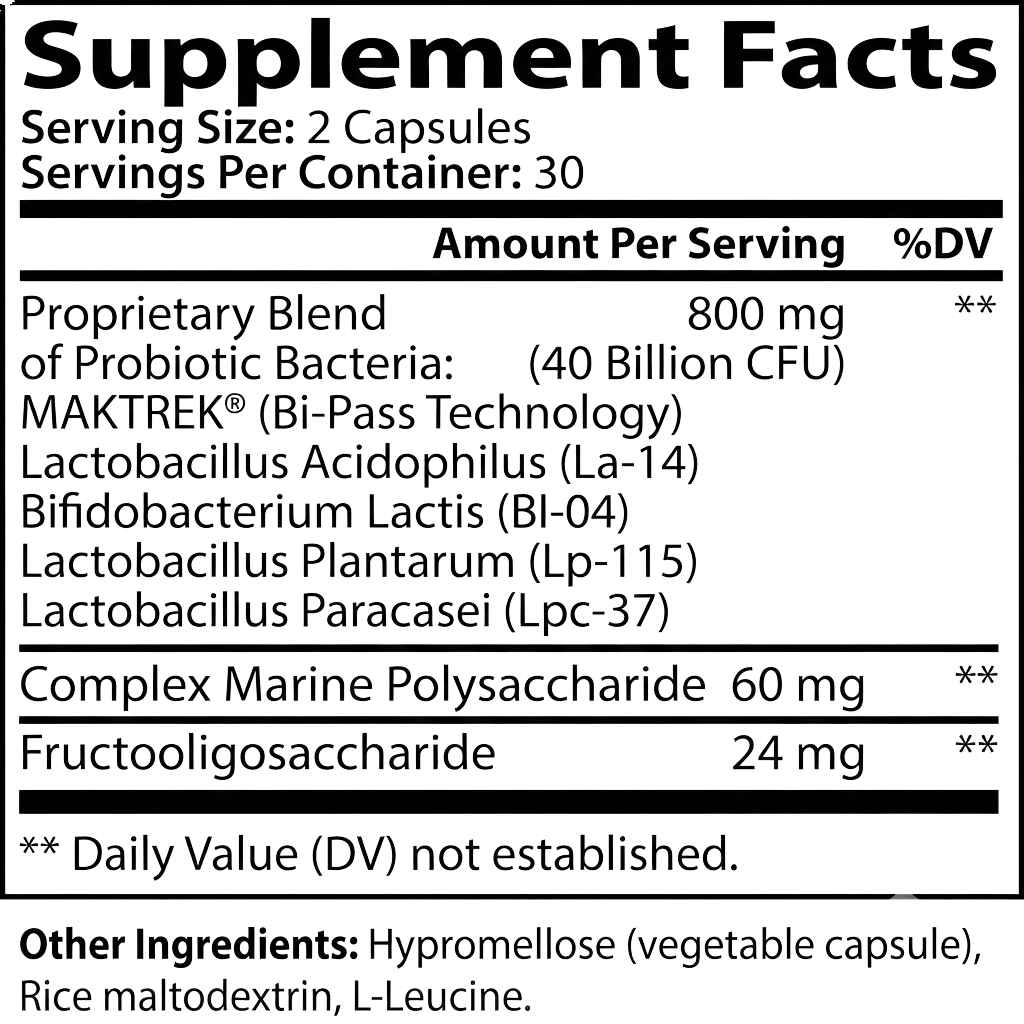 Probiotic 40 Billion with Prebiotics