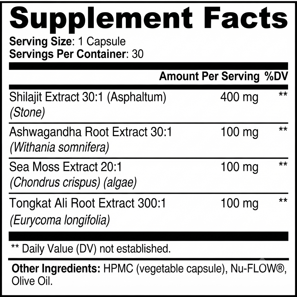 Shilajit Adaptogen Complex